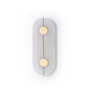 Artistieke wandlamp van dolomiet en koper met retro-uitstraling - afbeelding 1 | Noma Lighting