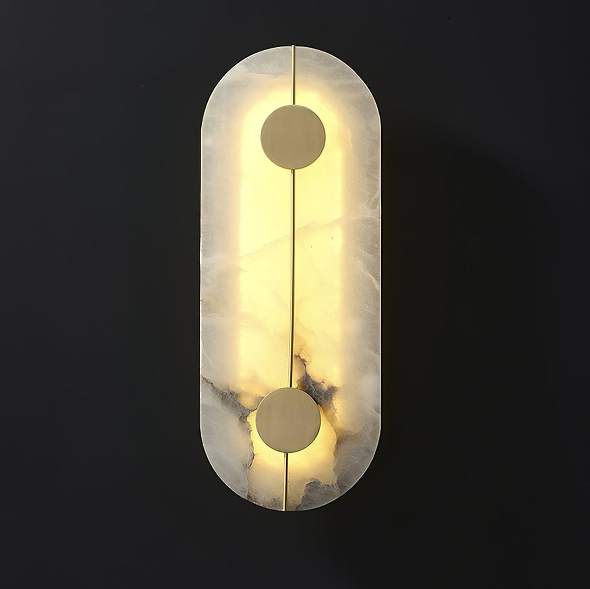 Artistieke wandlamp van dolomiet en koper met retro-uitstraling - afbeelding 27 | Noma Lighting