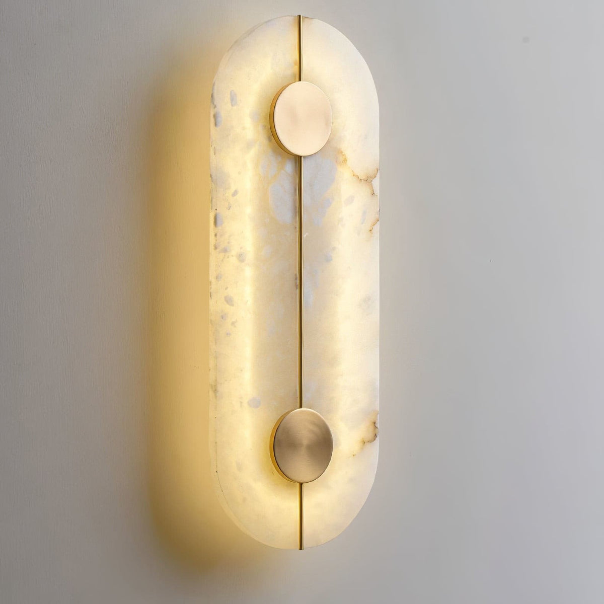 Artistieke wandlamp van dolomiet en koper met retro-uitstraling - afbeelding 28 | Noma Lighting