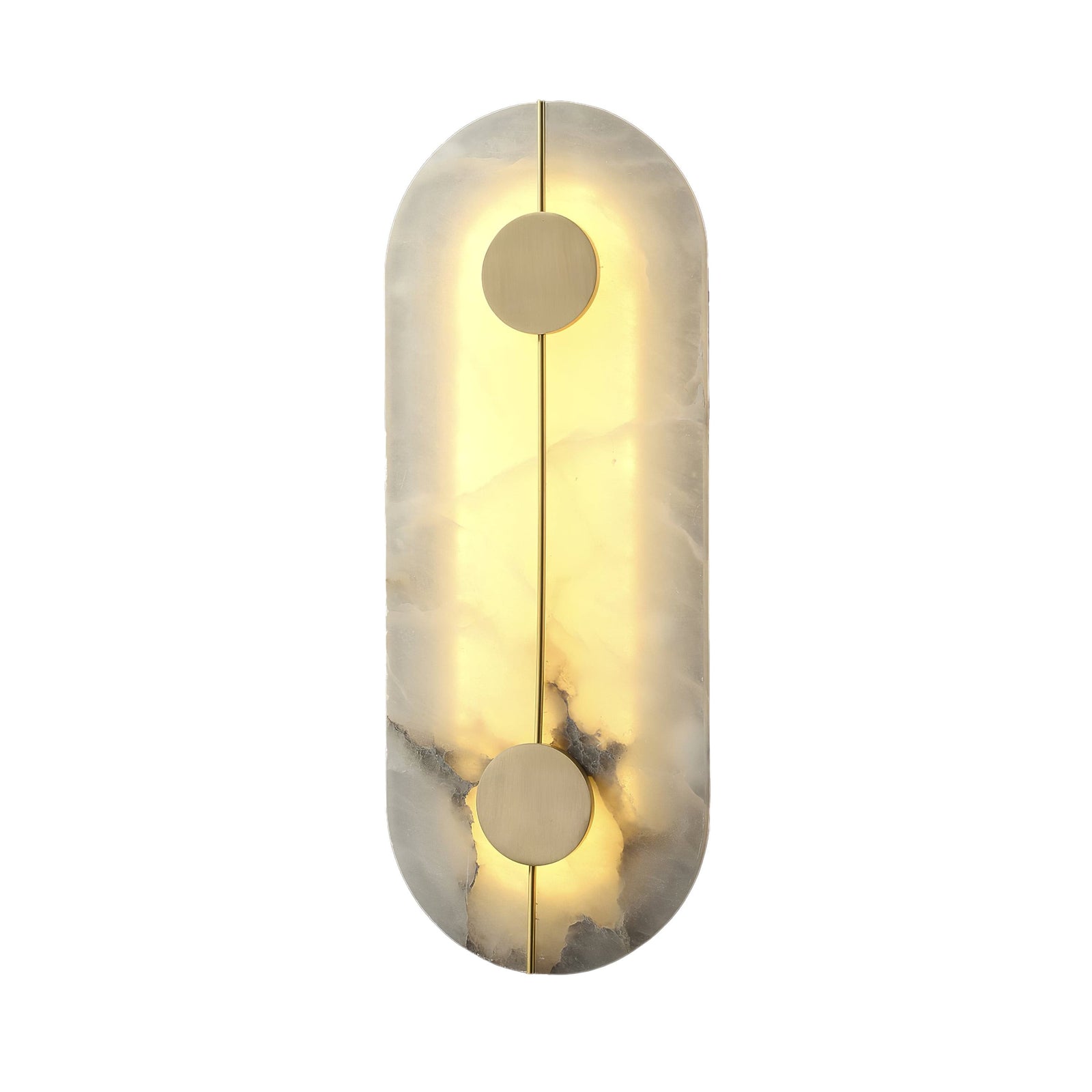 Artistieke wandlamp van dolomiet en koper met retro-uitstraling - afbeelding 39 | Noma Lighting