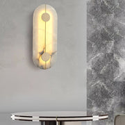 Artistieke wandlamp van dolomiet en koper met retro-uitstraling - afbeelding 9 | Noma Lighting