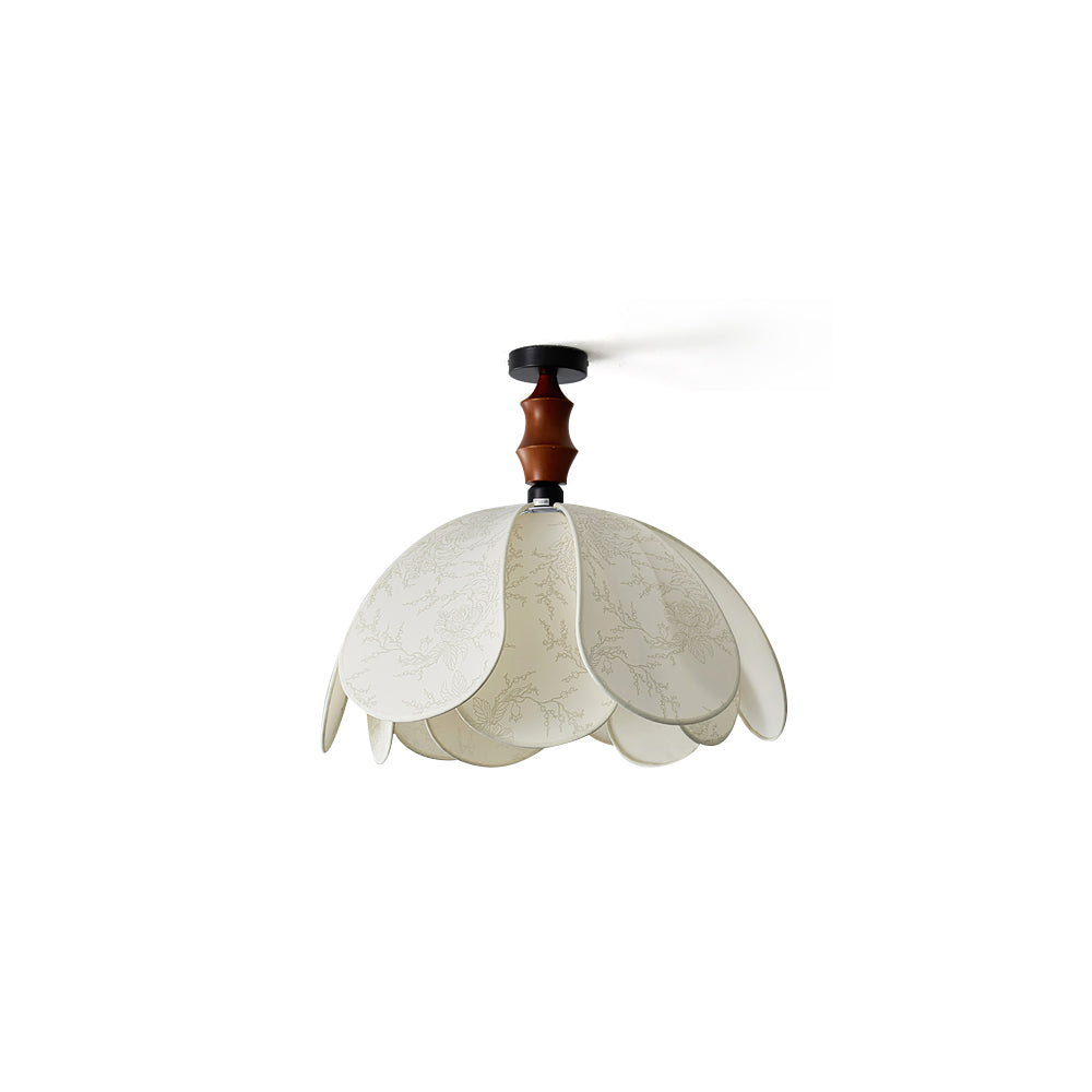 Boho Scalloped stof plafondlamp - afbeelding 1 | Noma Lighting