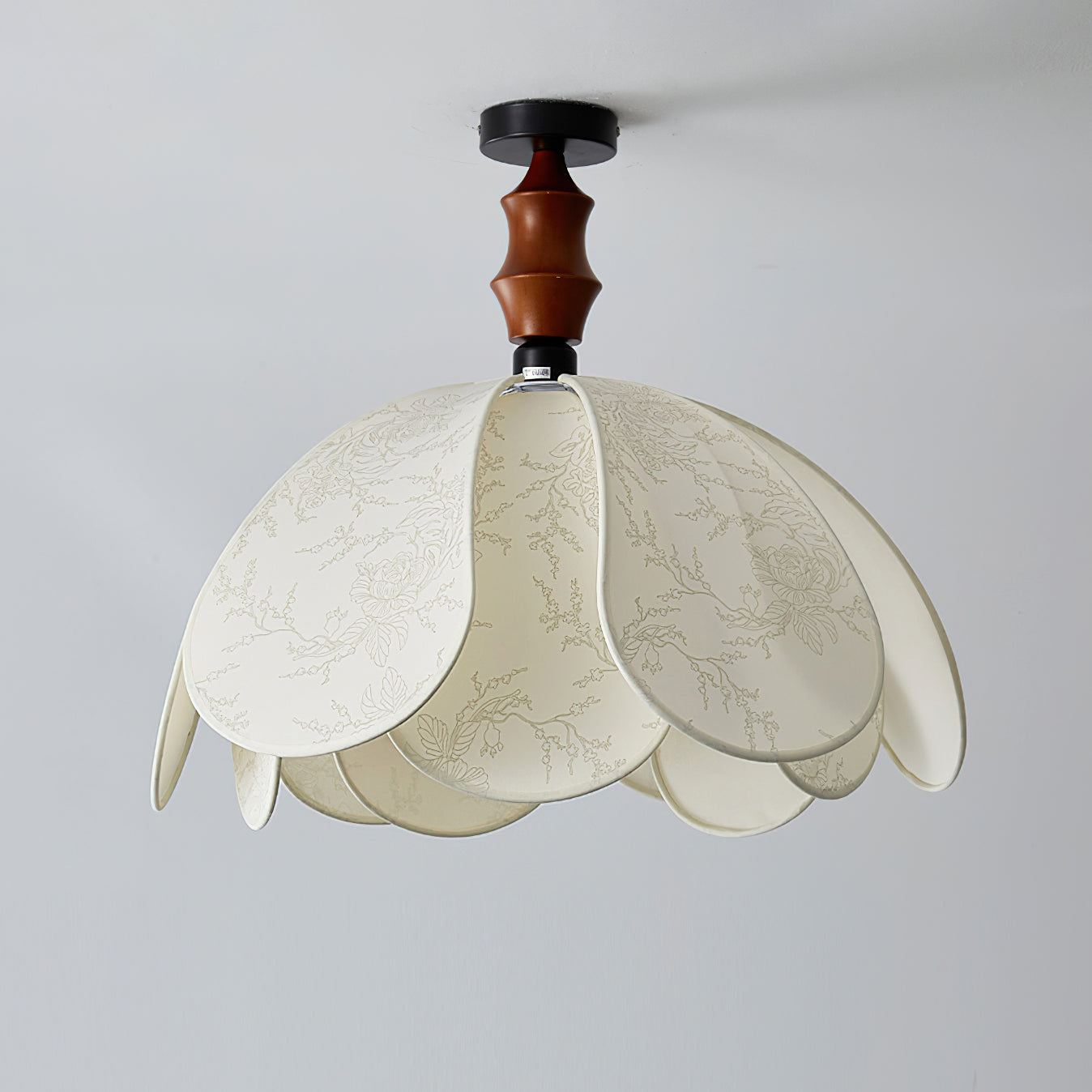 Boho Scalloped stof plafondlamp - afbeelding 4 | Noma Lighting
