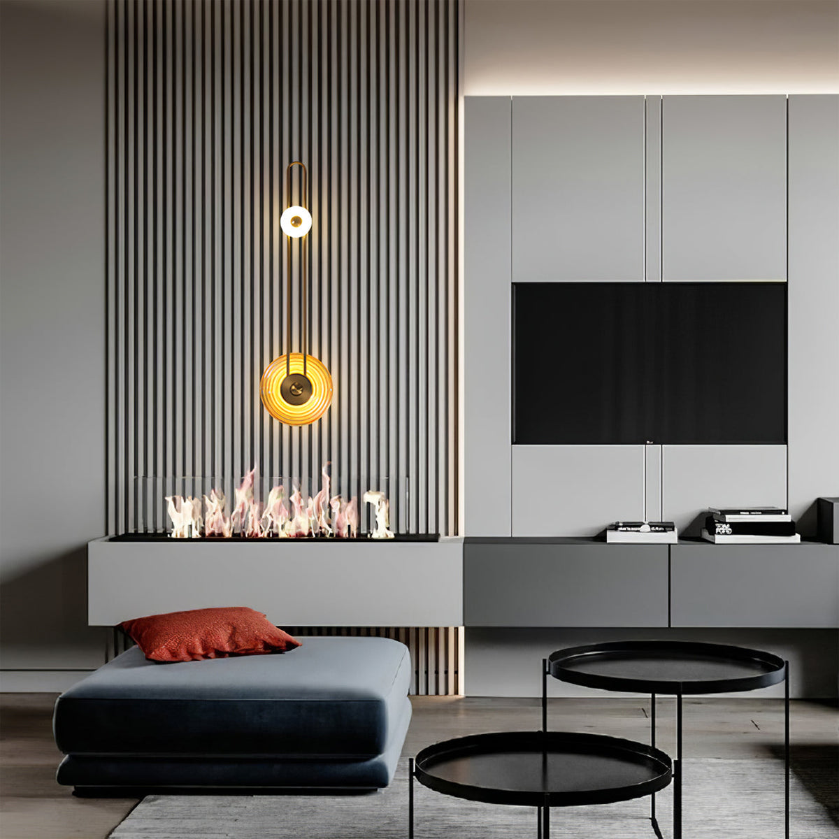 Eiroraria wandlamp sculpturale geometrie albast - afbeelding 10 | Noma Lighting