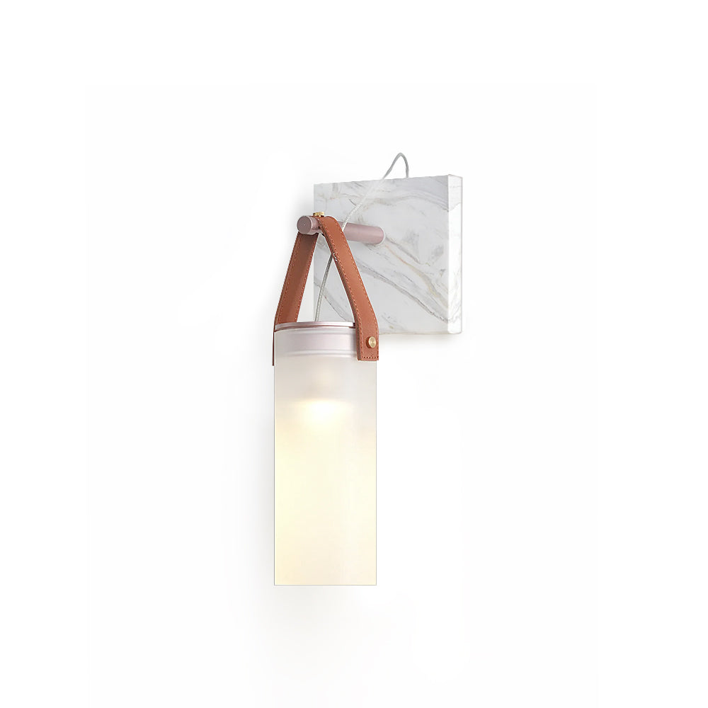 Galerie wandlamp Fontana glas leer marmer - afbeelding 1 | Noma Lighting