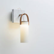 Galerie wandlamp Fontana glas leer marmer - afbeelding 14 | Noma Lighting