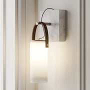 Galerie wandlamp Fontana glas leer marmer - afbeelding 27 | Noma Lighting