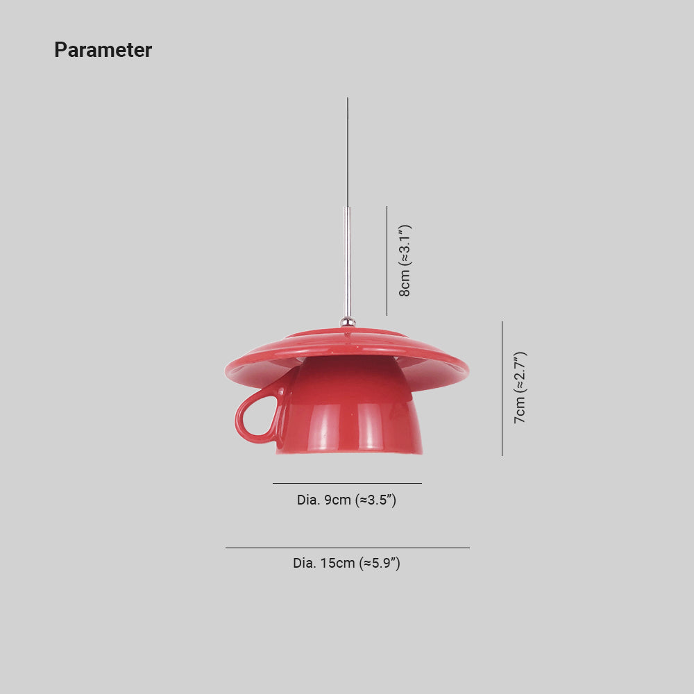 Hailie Modern Kleurrijk Kop Keramisch LED Hanglampen - afbeelding 4 | Noma Lighting