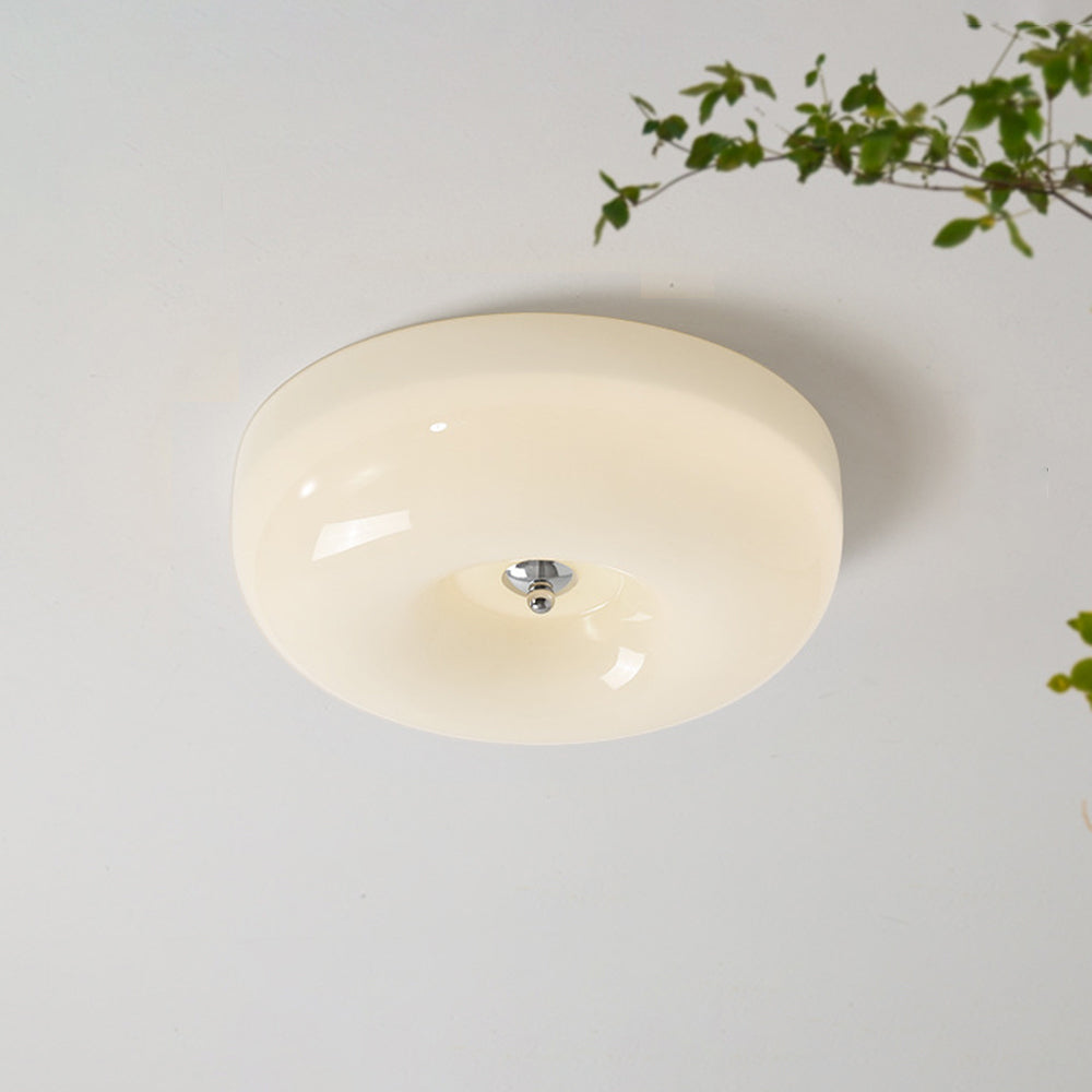 Hailie Vintage LED Plafondlamp Wit Metaal Glas Badrum Slaapkamer - afbeelding 16 | Noma Lighting