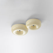 Hailie Vintage LED Plafondlamp Wit Metaal Glas Badrum Slaapkamer - afbeelding 9 | Noma Lighting