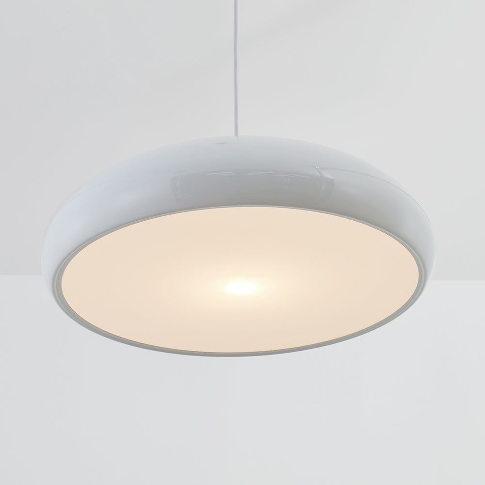 Leilani Moderne Ronde Hanglampen Wit Metaal Slaapkamer Woonkamer - afbeelding 15 | Noma Lighting