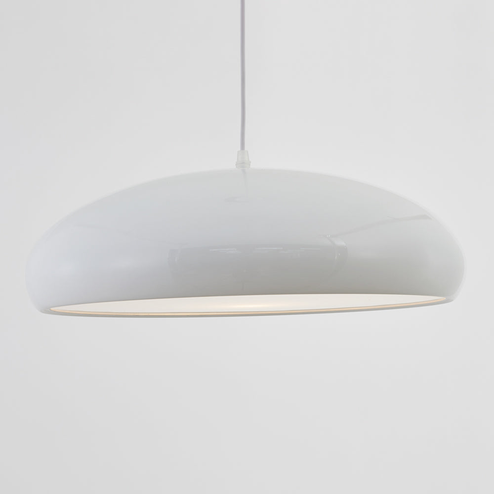 Leilani Moderne Ronde Hanglampen Wit Metaal Slaapkamer Woonkamer - afbeelding 16 | Noma Lighting