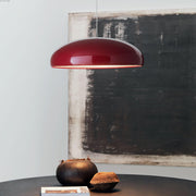 Leilani Moderne Ronde Hanglampen Wit Metaal Slaapkamer Woonkamer - afbeelding 3 | Noma Lighting
