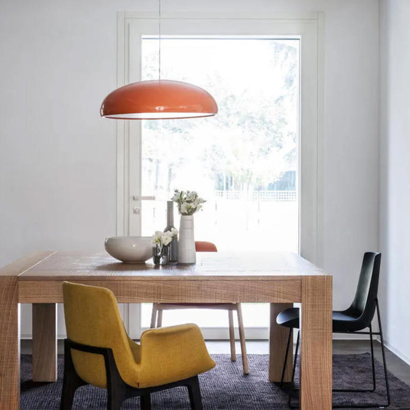 Leilani Moderne Ronde Hanglampen Wit Metaal Slaapkamer Woonkamer - afbeelding 5 | Noma Lighting