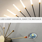 Lowry  Moderne Vuurwerk LED Plafondlampen Zwart Goud Woonkamer - afbeelding 18 | Noma Lighting