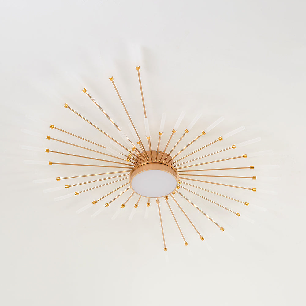 Lowry  Moderne Vuurwerk LED Plafondlampen Zwart Goud Woonkamer - afbeelding 23 | Noma Lighting