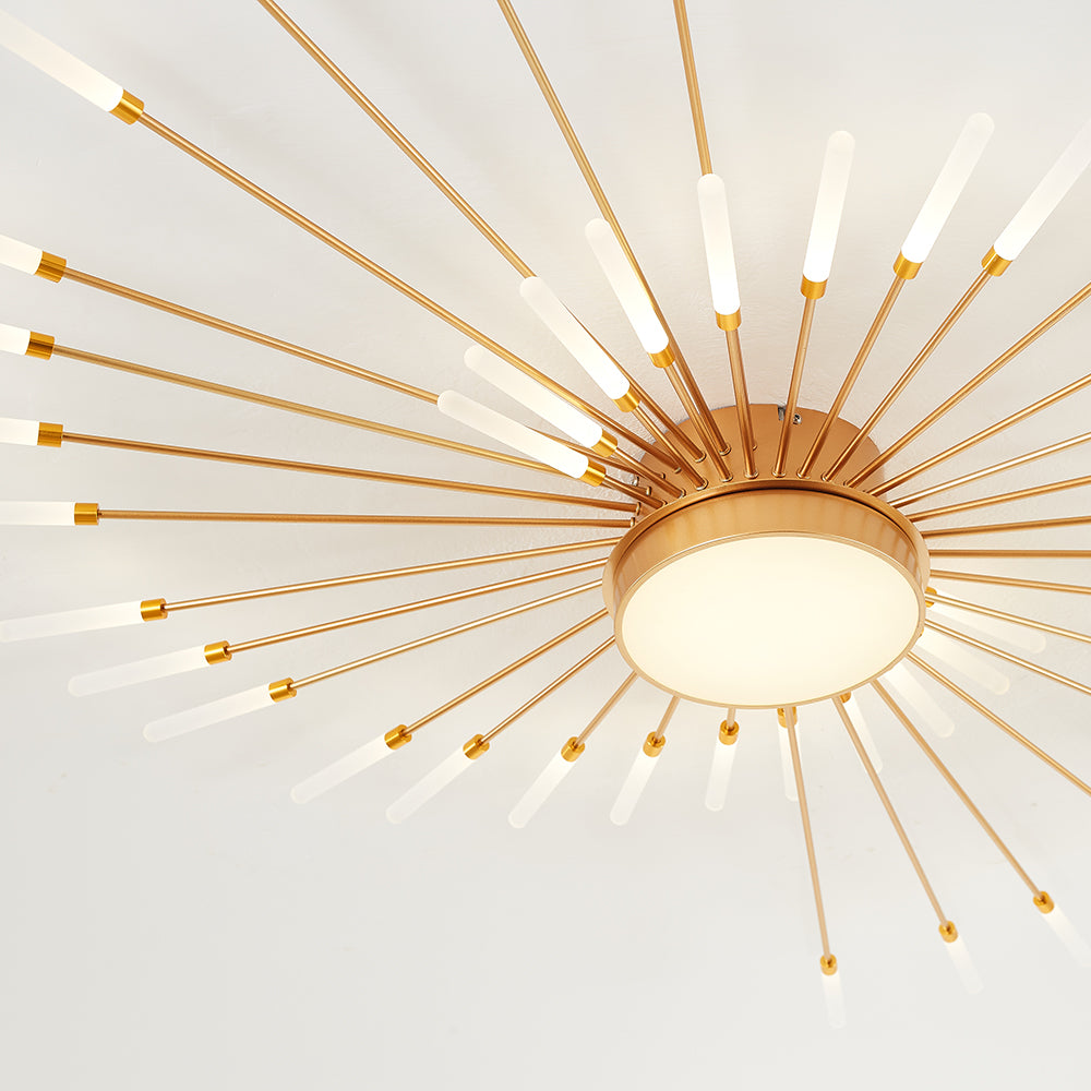Lowry  Moderne Vuurwerk LED Plafondlampen Zwart Goud Woonkamer - afbeelding 24 | Noma Lighting