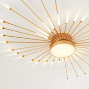 Lowry  Moderne Vuurwerk LED Plafondlampen Zwart Goud Woonkamer - afbeelding 24 | Noma Lighting