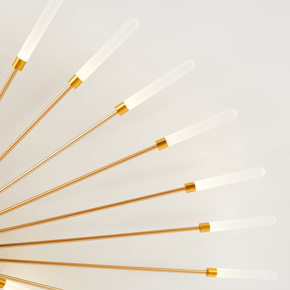 Lowry  Moderne Vuurwerk LED Plafondlampen Zwart Goud Woonkamer - afbeelding 25 | Noma Lighting