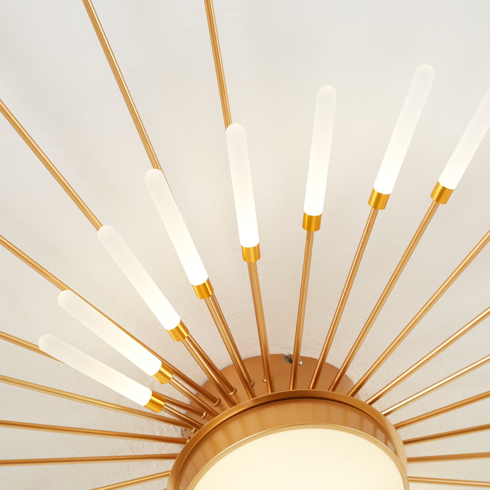Lowry  Moderne Vuurwerk LED Plafondlampen Zwart Goud Woonkamer - afbeelding 26 | Noma Lighting