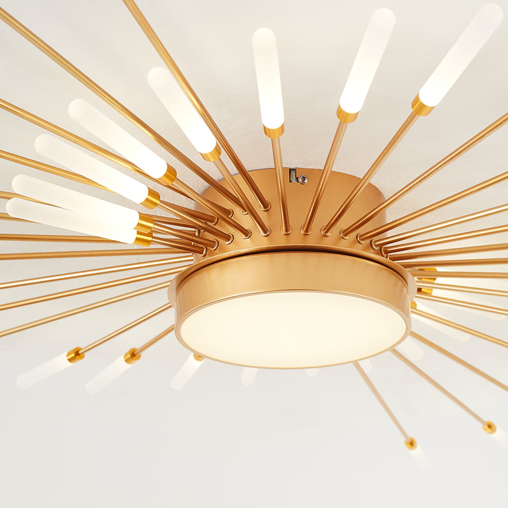 Lowry  Moderne Vuurwerk LED Plafondlampen Zwart Goud Woonkamer - afbeelding 27 | Noma Lighting