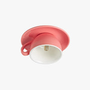 Morandi Moderne Koffiekopjes Keramische Plafondverlichting Blauw/Roze/Geel - afbeelding 1 | Noma Lighting