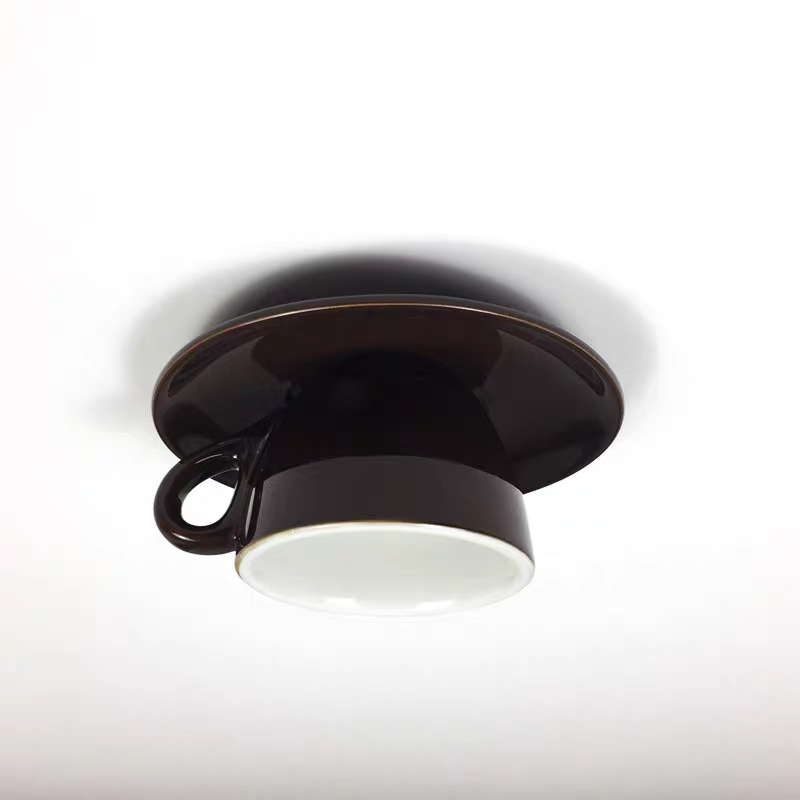 Morandi Moderne Koffiekopjes Keramische Plafondverlichting Blauw/Roze/Geel - afbeelding 13 | Noma Lighting