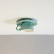 Morandi Moderne Koffiekopjes Keramische Plafondverlichting Blauw/Roze/Geel - afbeelding 2 | Noma Lighting