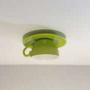 Morandi Moderne Koffiekopjes Keramische Plafondverlichting Blauw/Roze/Geel - afbeelding 3 | Noma Lighting
