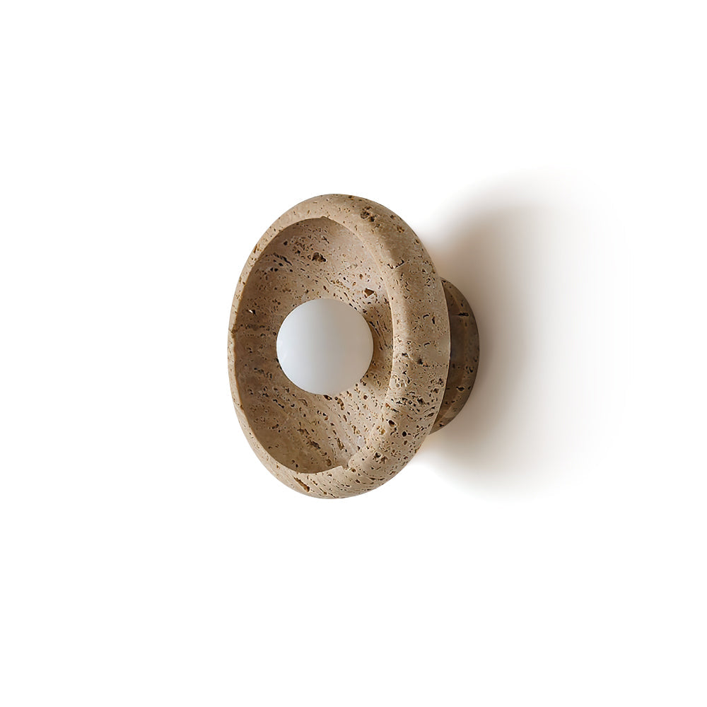 Neptune travertin wandlamp ringvormig - afbeelding 1 | Noma Lighting