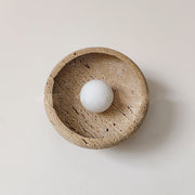 Neptune travertin wandlamp ringvormig - afbeelding 4 | Noma Lighting