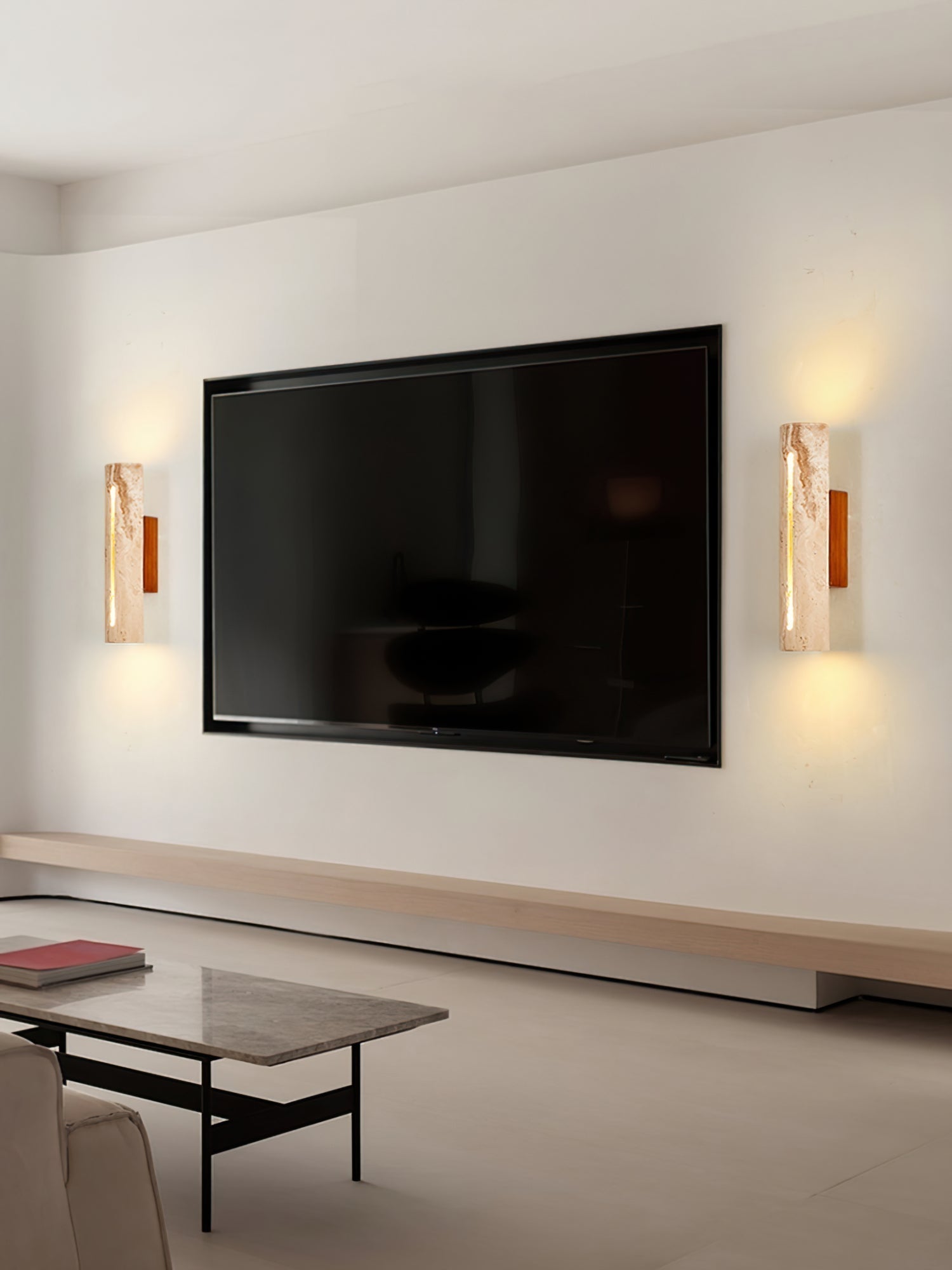 Nissa travertin wandlamp - afbeelding 2 | Noma Lighting