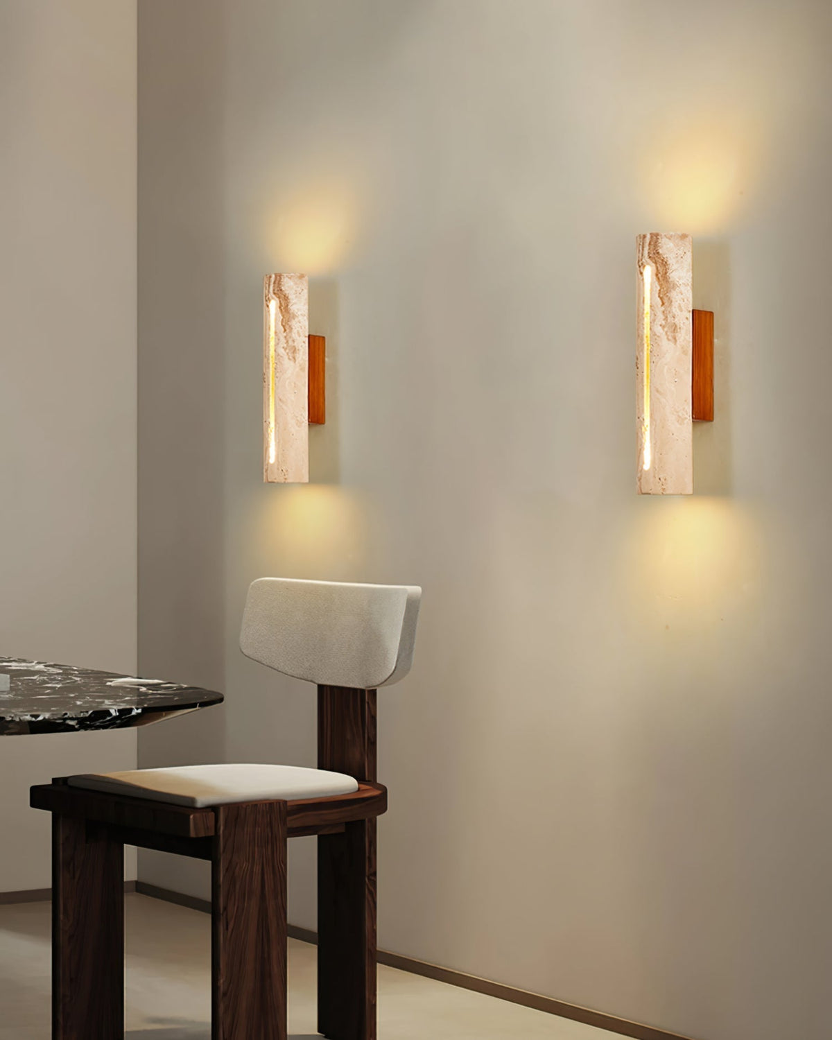 Nissa travertin wandlamp - afbeelding 3 | Noma Lighting
