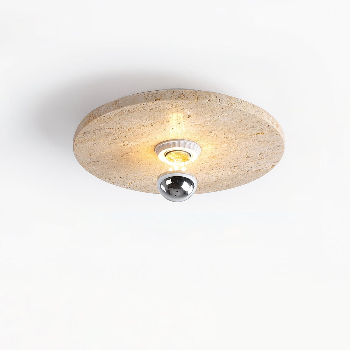 Norarora travertin Vlakke plafondlamp - afbeelding 2 | Noma Lighting