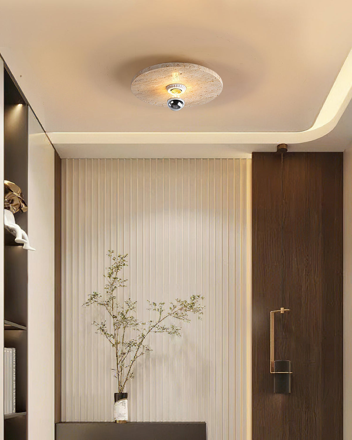 Norarora travertin Vlakke plafondlamp - afbeelding 5 | Noma Lighting