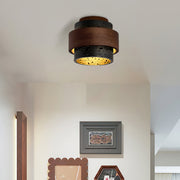Noruaine zwarte travertin plafondlamp - afbeelding 3 | Noma Lighting
