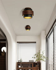 Noruaine zwarte travertin plafondlamp - afbeelding 7 | Noma Lighting