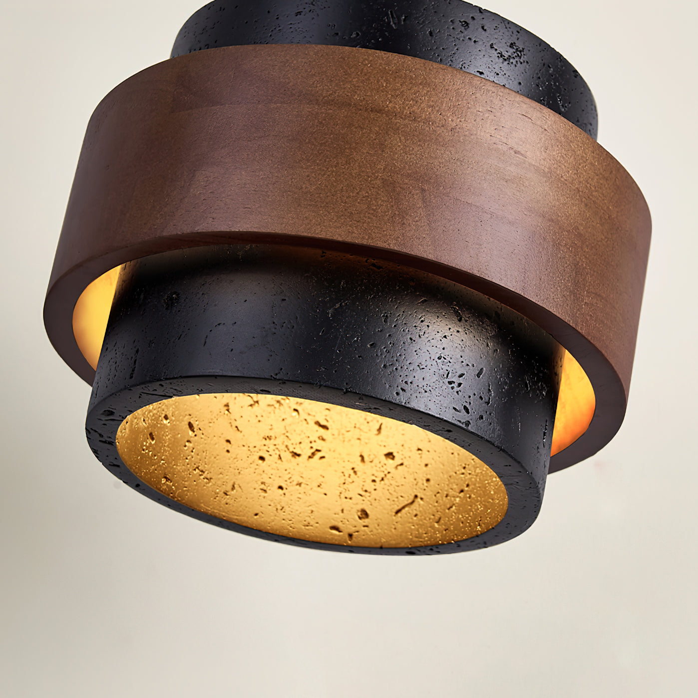 Noruaine zwarte travertin plafondlamp - afbeelding 9 | Noma Lighting