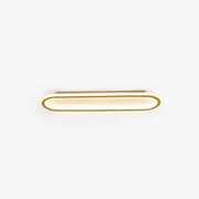 Quinn Minimalistisch Elliptische LED Plafondlamp Metaal/Acryl Zwart/Goud/Roségoud - afbeelding 1 | Noma Lighting