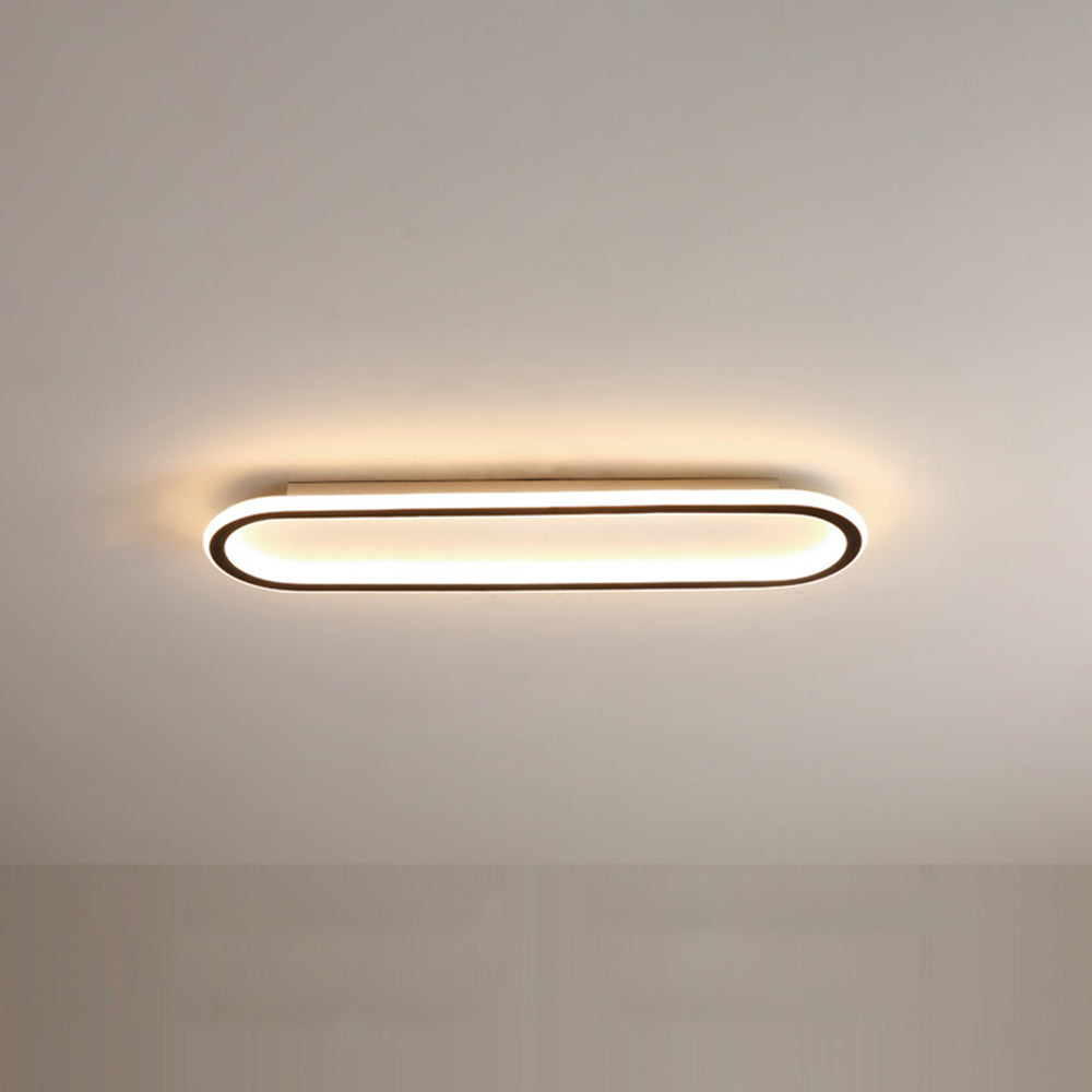Quinn Minimalistisch Elliptische LED Plafondlamp Metaal/Acryl Zwart/Goud/Roségoud - afbeelding 12 | Noma Lighting