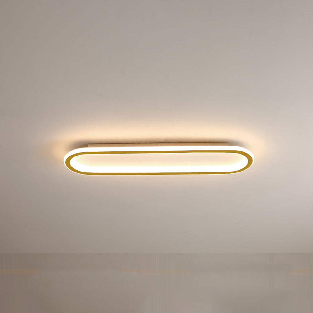 Quinn Minimalistisch Elliptische LED Plafondlamp Metaal/Acryl Zwart/Goud/Roségoud - afbeelding 13 | Noma Lighting