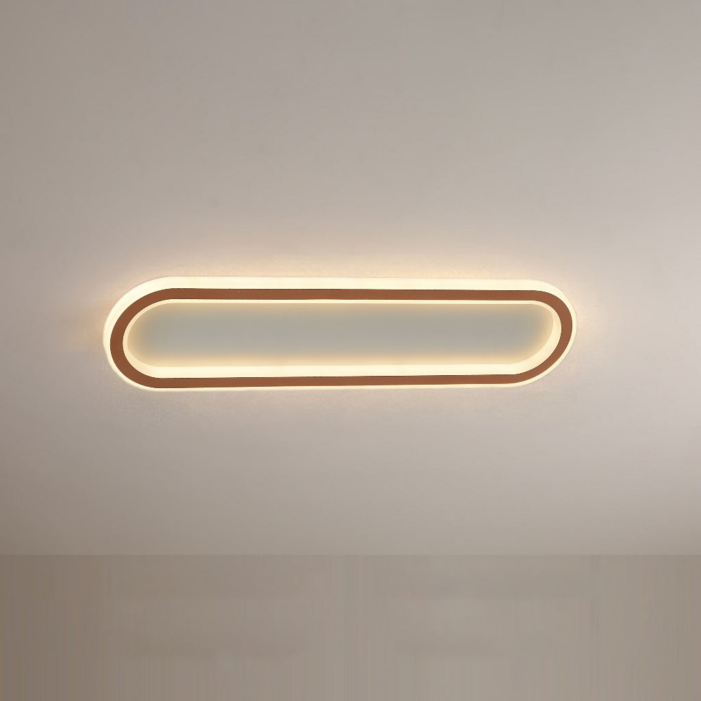 Quinn Minimalistisch Elliptische LED Plafondlamp Metaal/Acryl Zwart/Goud/Roségoud - afbeelding 14 | Noma Lighting