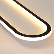 Quinn Minimalistisch Elliptische LED Plafondlamp Metaal/Acryl Zwart/Goud/Roségoud - afbeelding 15 | Noma Lighting