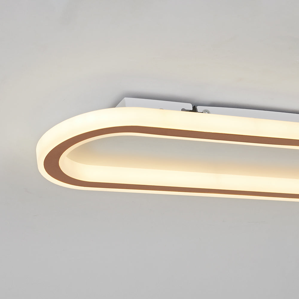 Quinn Minimalistisch Elliptische LED Plafondlamp Metaal/Acryl Zwart/Goud/Roségoud - afbeelding 17 | Noma Lighting