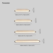 Quinn Minimalistisch Elliptische LED Plafondlamp Metaal/Acryl Zwart/Goud/Roségoud - afbeelding 4 | Noma Lighting