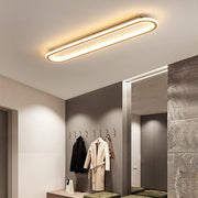 Quinn Minimalistisch Elliptische LED Plafondlamp Metaal/Acryl Zwart/Goud/Roségoud - afbeelding 6 | Noma Lighting