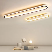 Quinn Minimalistisch Elliptische LED Plafondlamp Metaal/Acryl Zwart/Goud/Roségoud - afbeelding 7 | Noma Lighting