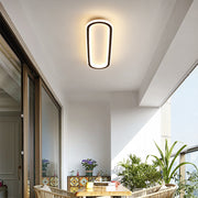 Quinn Minimalistisch Elliptische LED Plafondlamp Metaal/Acryl Zwart/Goud/Roségoud - afbeelding 9 | Noma Lighting
