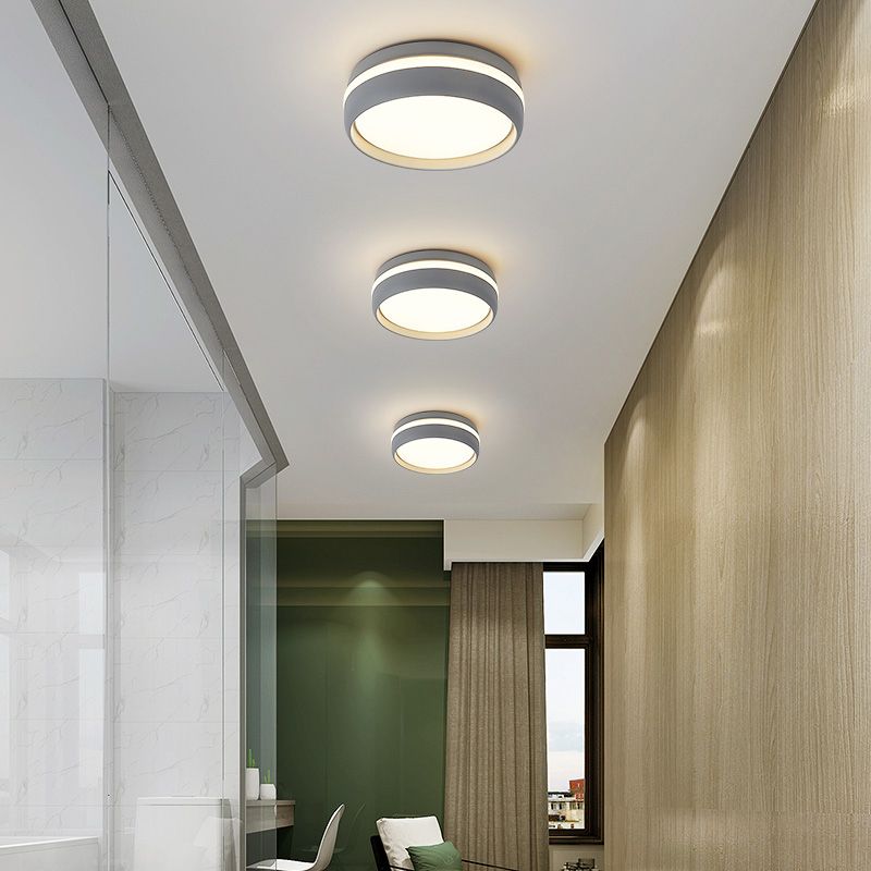 Quinn Moderne Design LED Plafondlamp Metaal Acryl Zwart Woonkamer - afbeelding 3 | Noma Lighting
