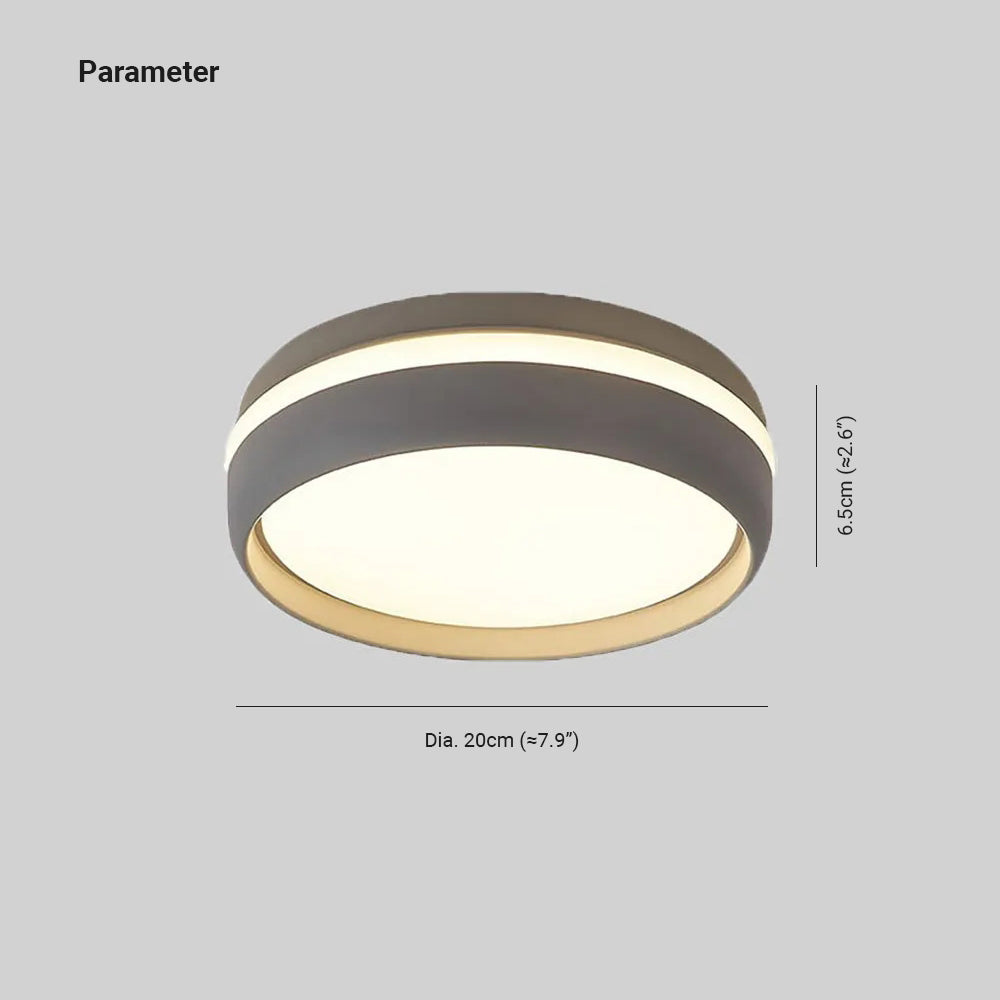 Quinn Moderne Design LED Plafondlamp Metaal Acryl Zwart Woonkamer - afbeelding 5 | Noma Lighting